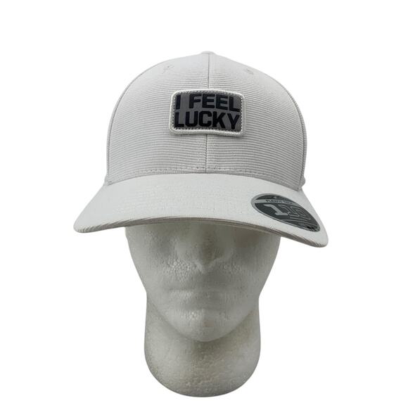Black Clover Hat Mens Snapback White FlexFit Tech 110 My Day Woven Patch - Picture 1 of 14